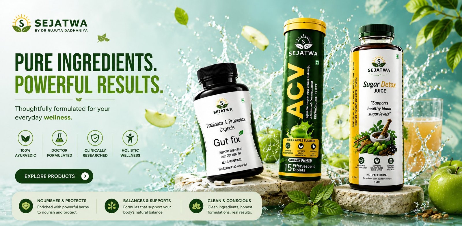 Sejatwa Ayurvedic wellness range